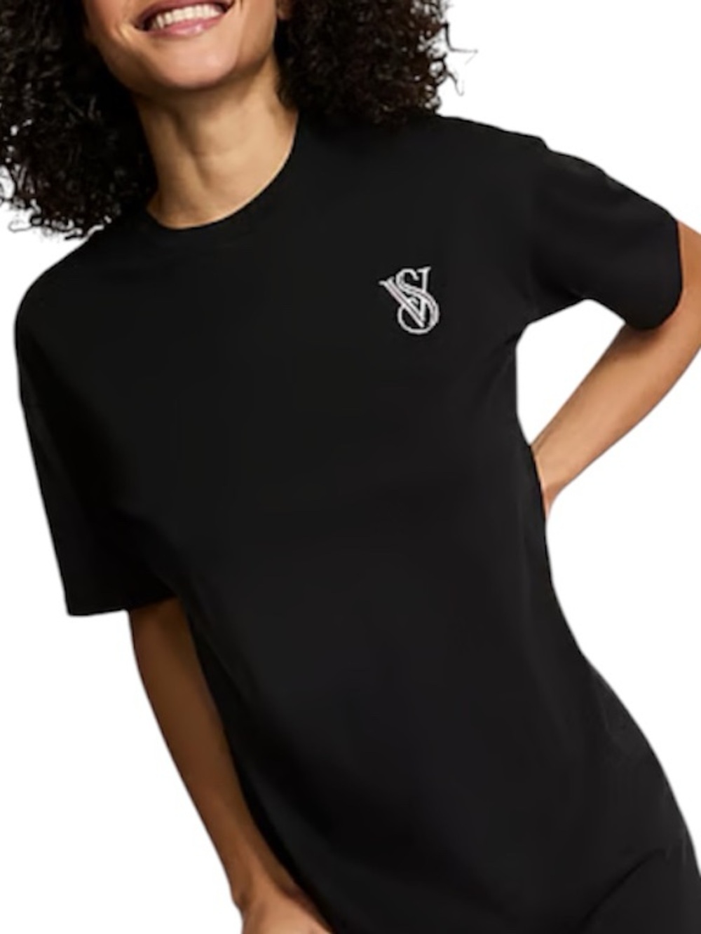 Victoria Secret Rhinestone Logo Tee